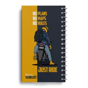 دفترچه یادداشت همراه و برنامه ریزی (تو دو لیست - to do list) طرح موتور سوار